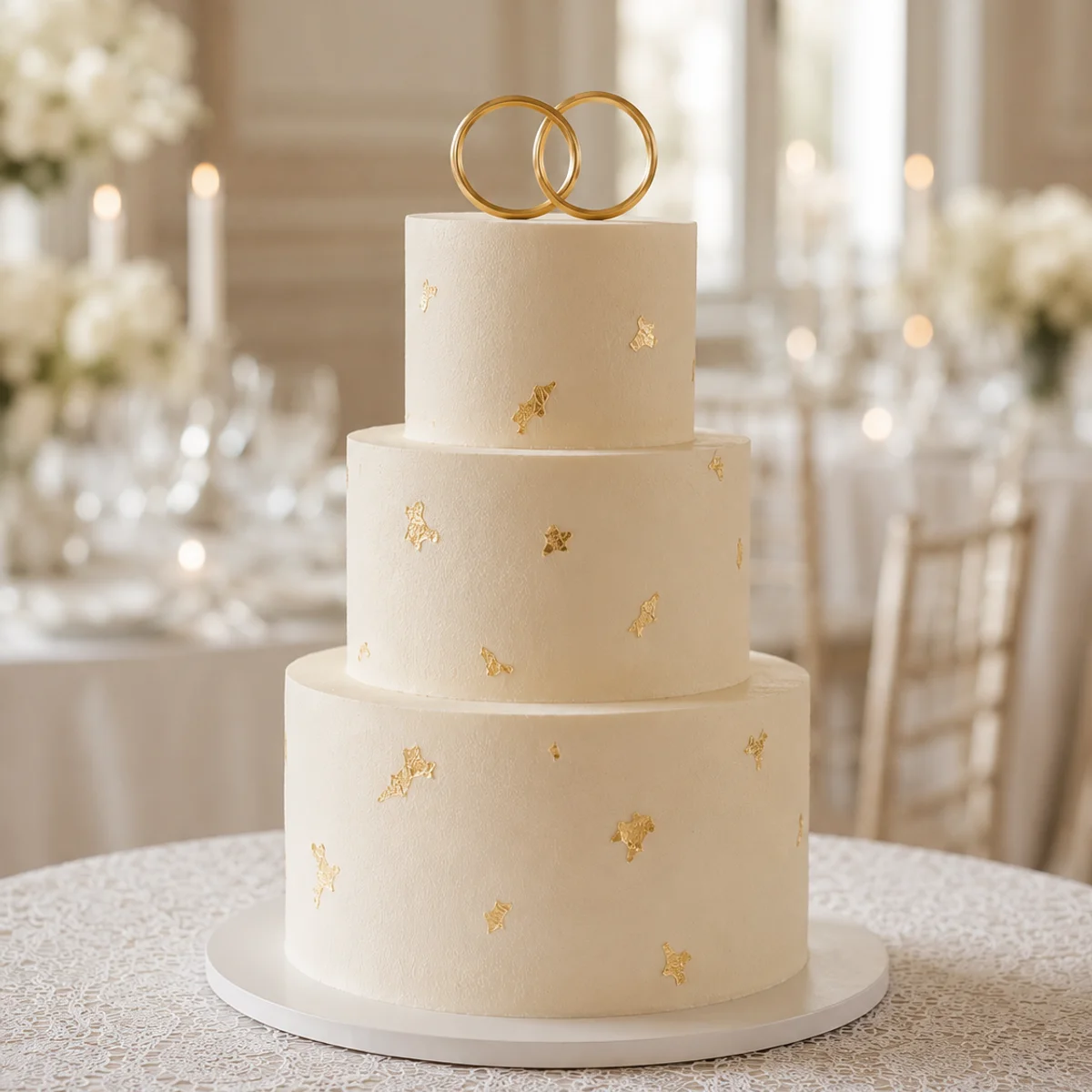 Townhouse wedding cake — 2025 · 70 servings.